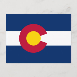 Staatsflagge Colorado Postkarte