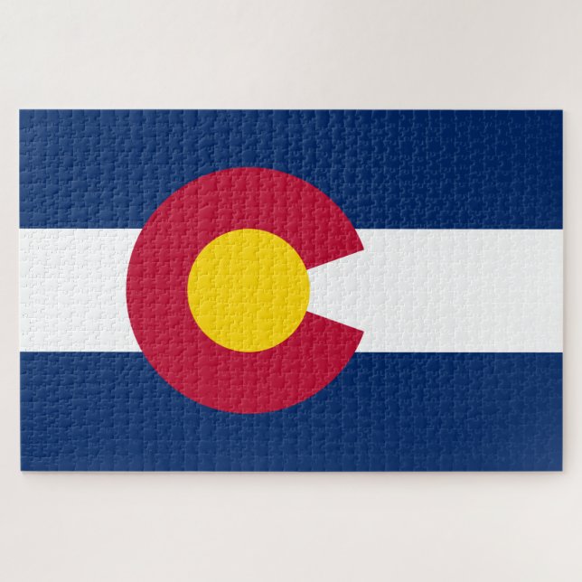 Staatsflagge Colorado Puzzle (Horizontal)
