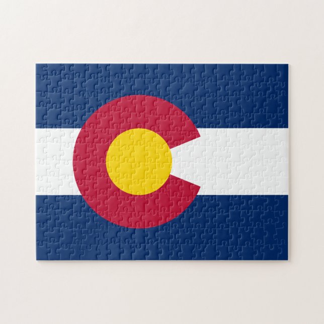 Staatsflagge Colorado Puzzle (Horizontal)