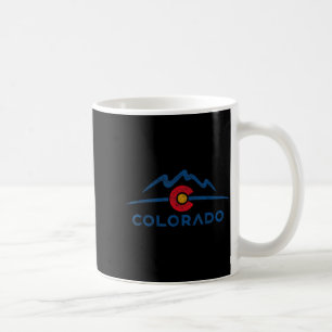 Staatsflagge Colorado Rocky Mountains Skifahren As Kaffeetasse