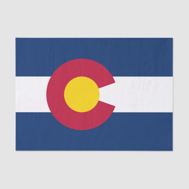 Staatsflagge Colorado Seidenpapier (Vorderseite)