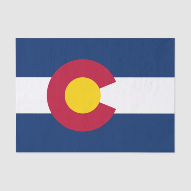 Staatsflagge Colorado Seidenpapier (Vorderseite)