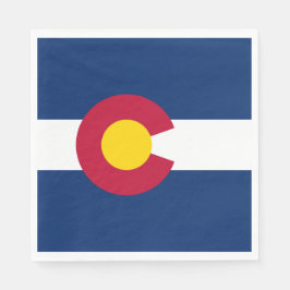 Staatsflagge Colorado Serviette