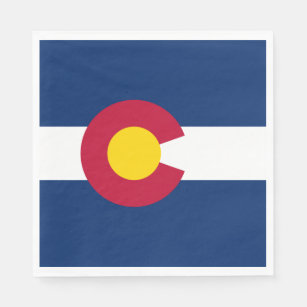 Staatsflagge Colorado Serviette