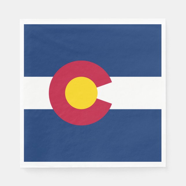 Staatsflagge Colorado Serviette (Vorderseite)