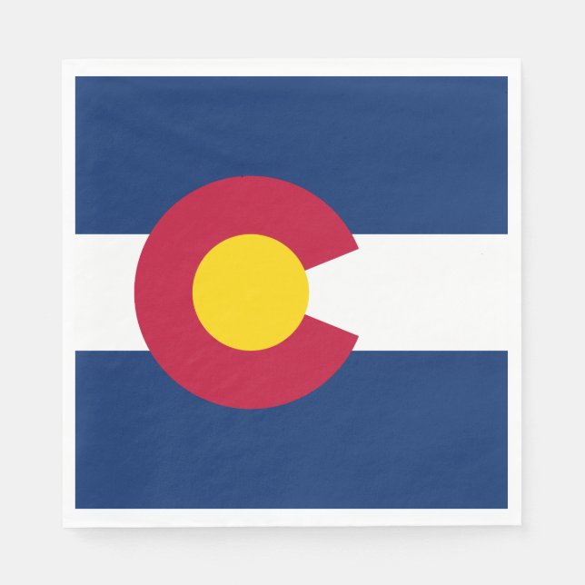 Staatsflagge Colorado Serviette (Vorderseite)