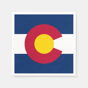 Staatsflagge Colorado Serviette