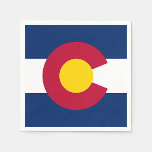 Staatsflagge Colorado Serviette