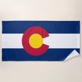 Staatsflagge Colorado Strandtuch