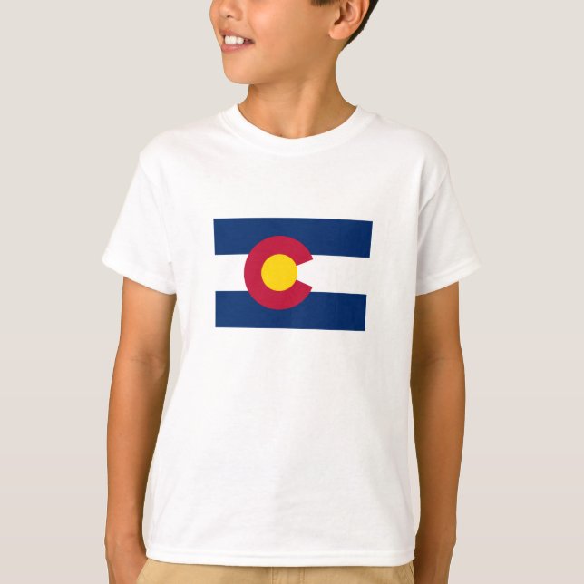 Staatsflagge Colorado T-Shirt (Vorderseite)