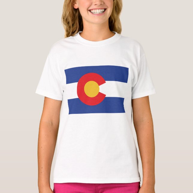 Staatsflagge Colorado T-Shirt (Vorderseite)