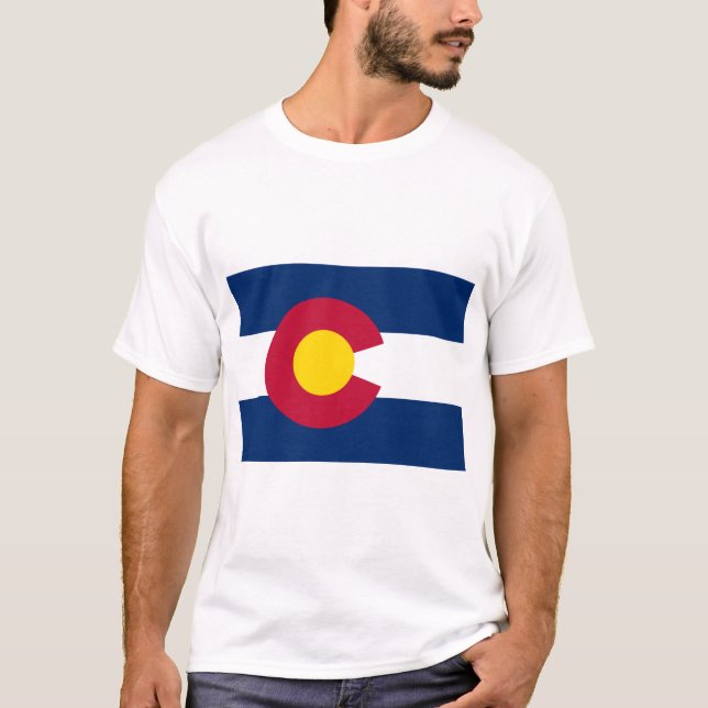 Staatsflagge Colorado T-Shirt (Vorderseite)