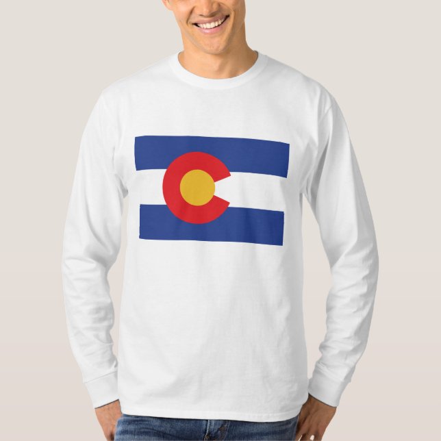 Staatsflagge Colorado T-Shirt (Vorderseite)