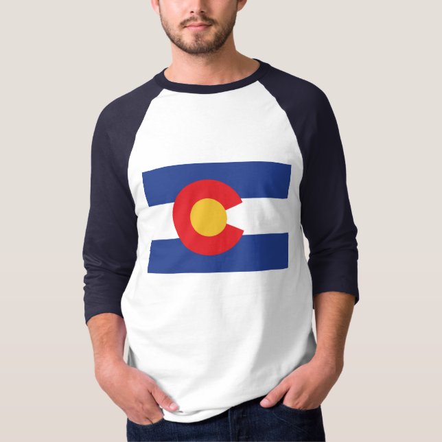 Staatsflagge Colorado T-Shirt (Vorderseite)