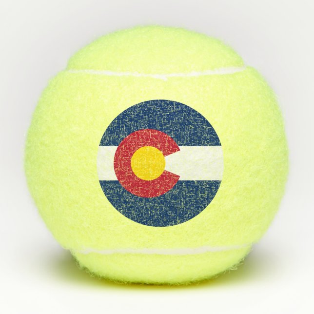 Staatsflagge Colorado Tennisbälle (Vorderseite)