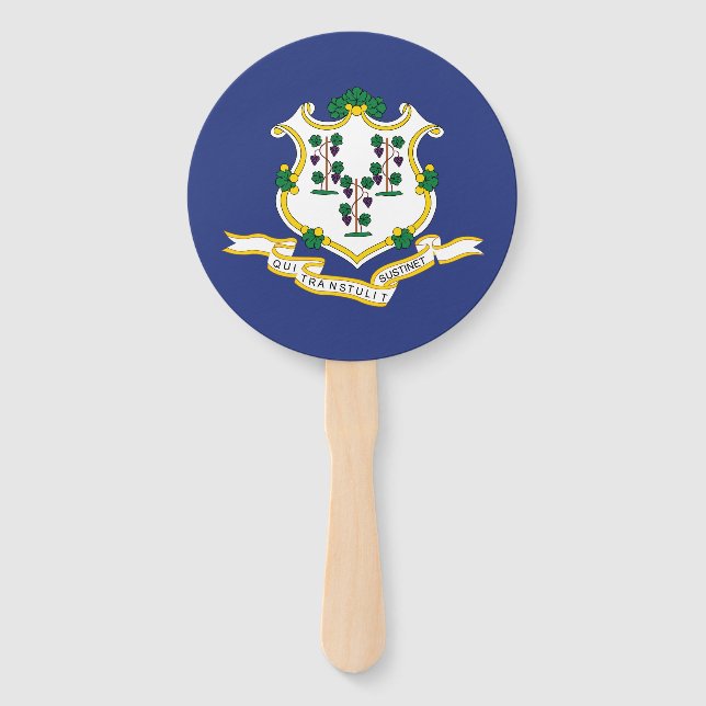 Staatsflagge Connecticut Fächer (Vorderseite)