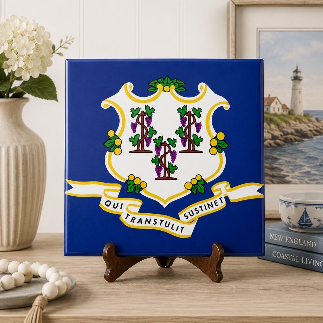 Staatsflagge Connecticut Fliese (Von Creator hochgeladen)