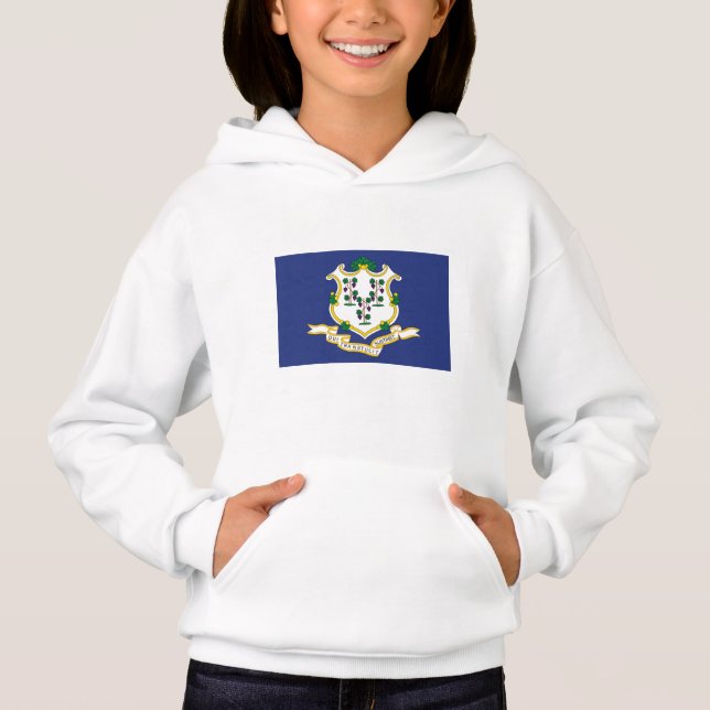 Staatsflagge Connecticut Hoodie (Vorderseite)