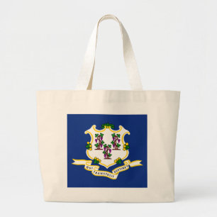 Staatsflagge Connecticut Jumbo Stoffbeutel