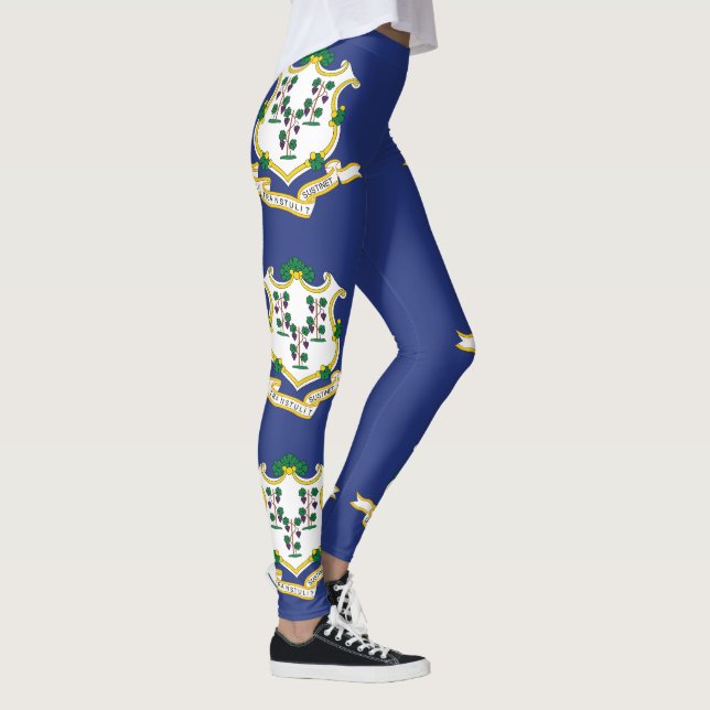 Staatsflagge Connecticut Leggings (Rechts)