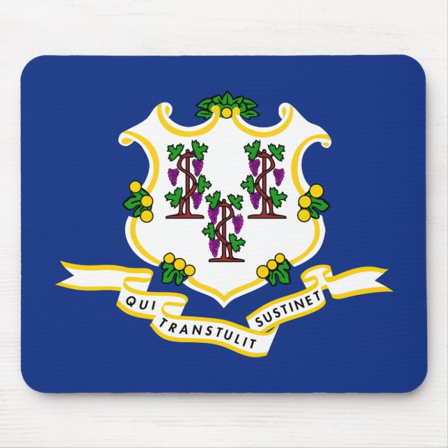 Staatsflagge Connecticut Mousepad (Vorne)