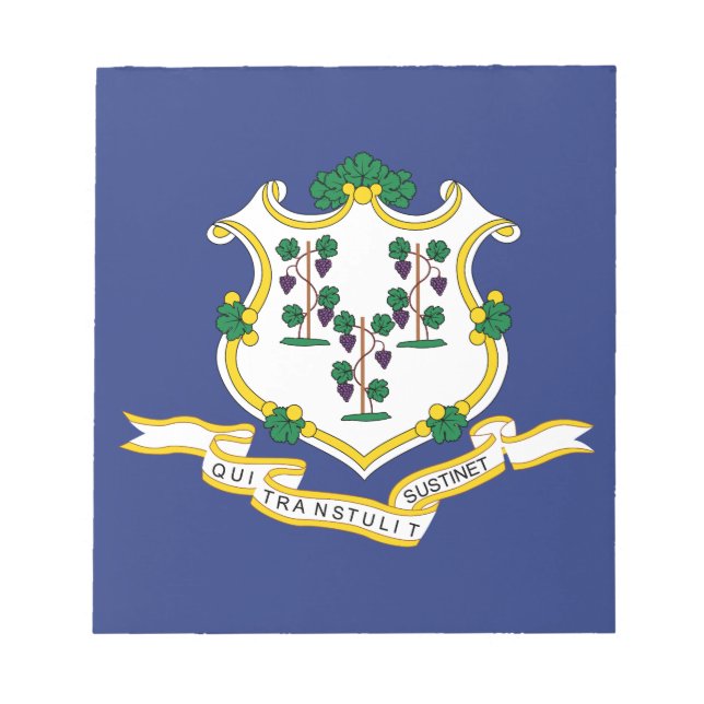 Staatsflagge Connecticut Notizblock (Vorderseite)