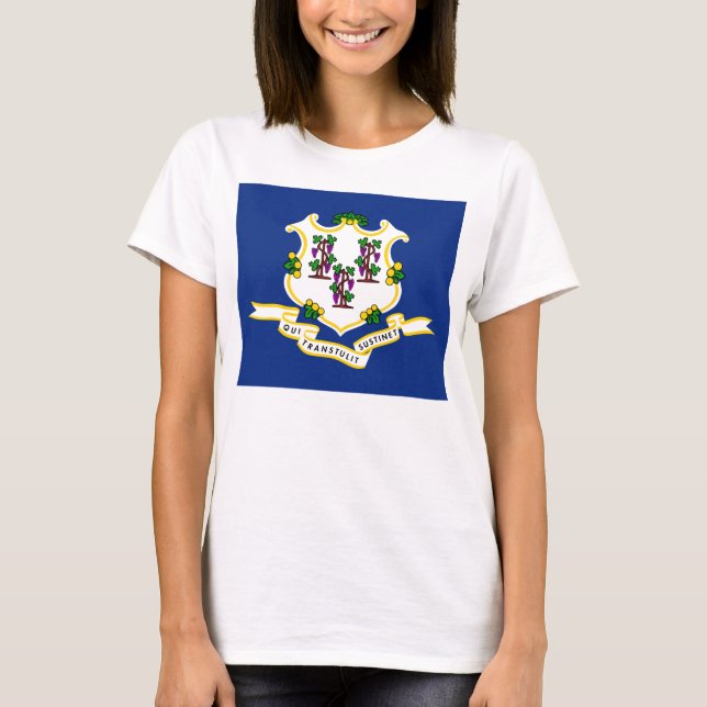 Staatsflagge Connecticut T-Shirt (Vorderseite)