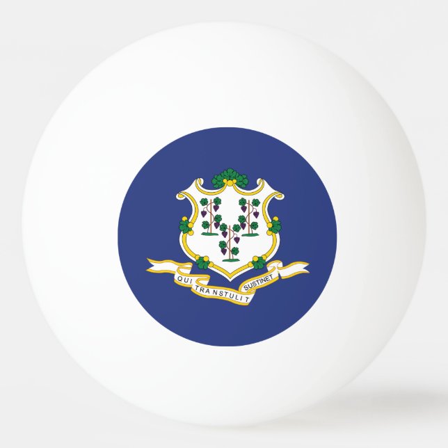 Staatsflagge Connecticut Tischtennisball (Rückseite)