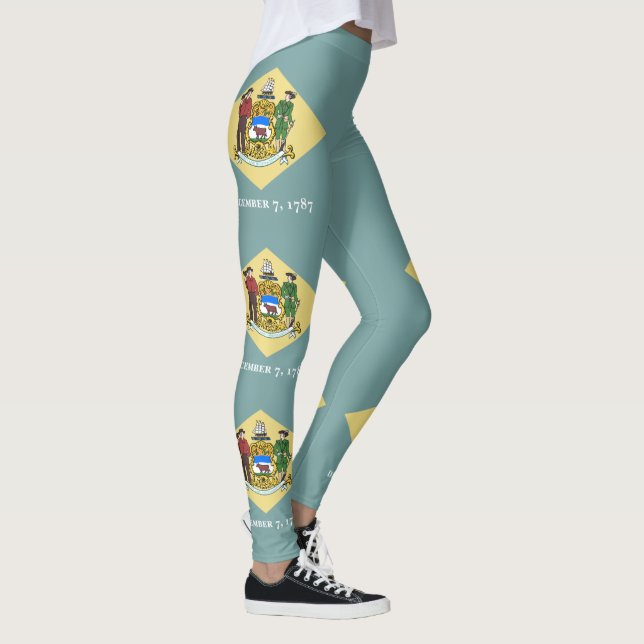 Staatsflagge Delaware Leggings (Rechts)