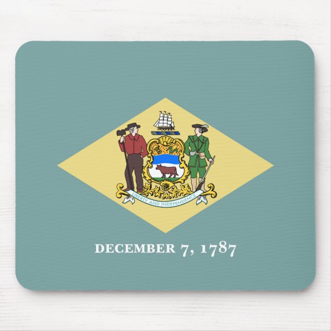 Staatsflagge Delaware Mousepad (Vorne)