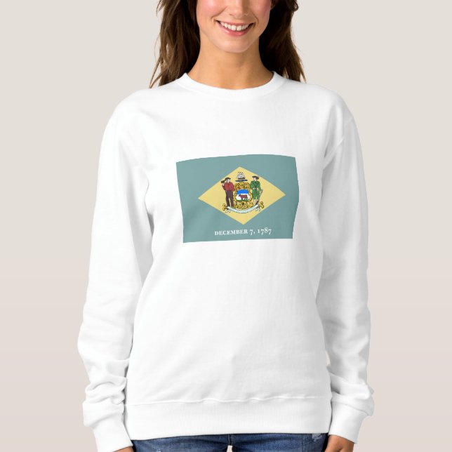 Staatsflagge Delaware Sweatshirt (Vorderseite)