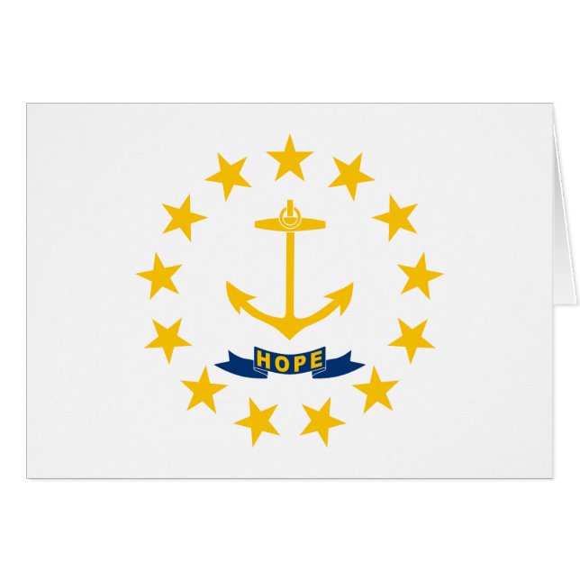 Staatsflagge der Insel Rhode (Vorderseite (Horizontal))