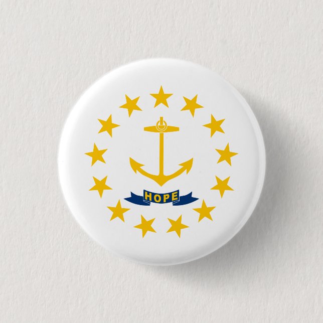 Staatsflagge der Insel Rhode Button (Vorderseite)