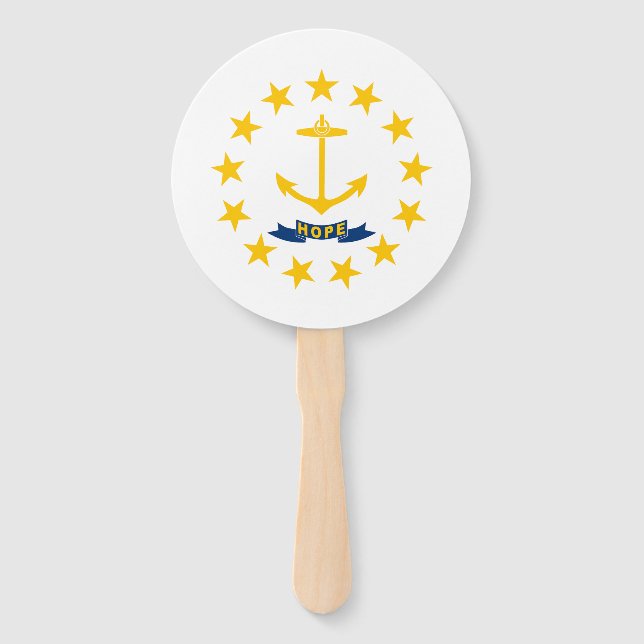 Staatsflagge der Insel Rhode Fächer (Vorderseite)