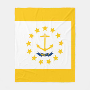 Staatsflagge der Insel Rhode Fleecedecke