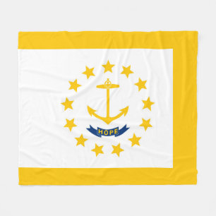 Staatsflagge der Insel Rhode Fleecedecke