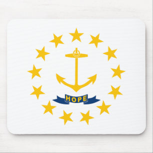 Staatsflagge der Insel Rhode Mousepad