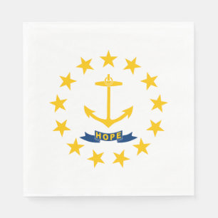 Staatsflagge der Insel Rhode Serviette