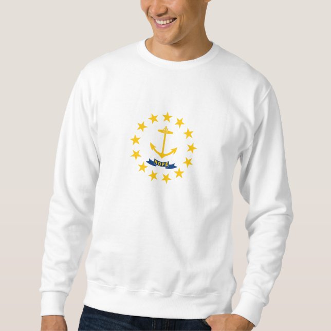 Staatsflagge der Insel Rhode Sweatshirt (Vorderseite)