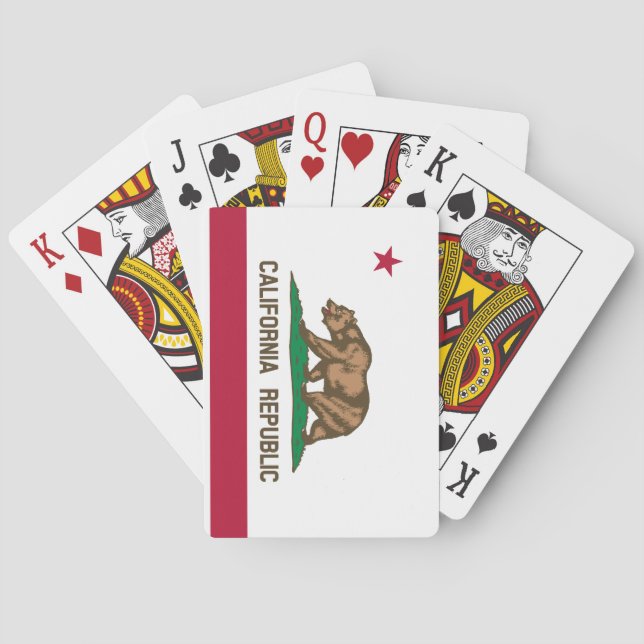 Staatsflagge der Republik Kalifornien Spielkarten (Rückseite)