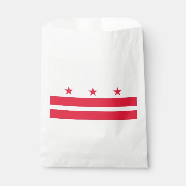 Staatsflagge der Washington DC Geschenktütchen (Vorderseite)