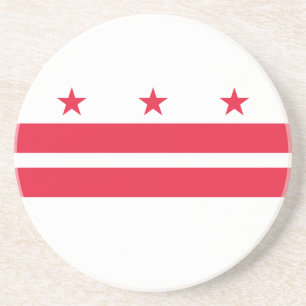 Staatsflagge der Washington DC Getränkeuntersetzer