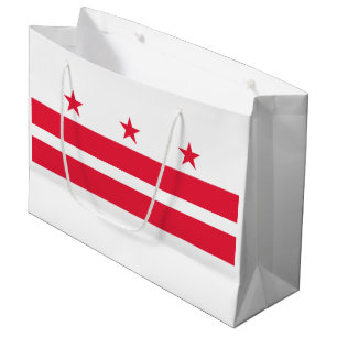 Staatsflagge der Washington DC Große Geschenktüte