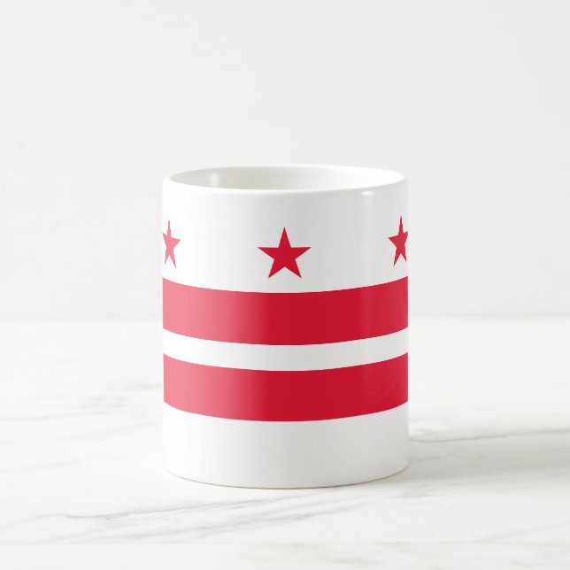 Staatsflagge der Washington DC Kaffeetasse (Mittel)