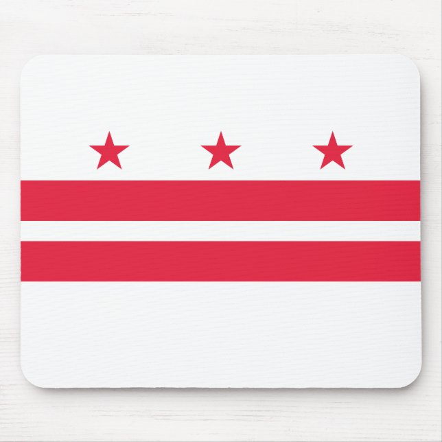 Staatsflagge der Washington DC Mousepad (Vorne)