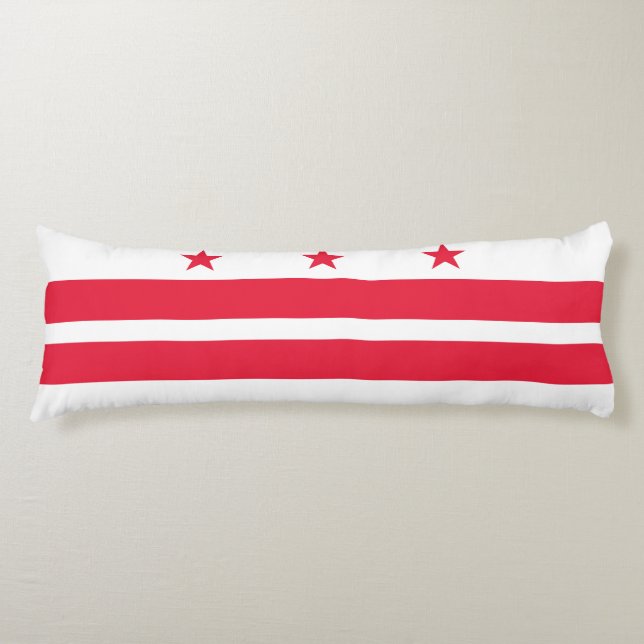 Staatsflagge der Washington DC Seitenschläferkissen (Vorderseite)