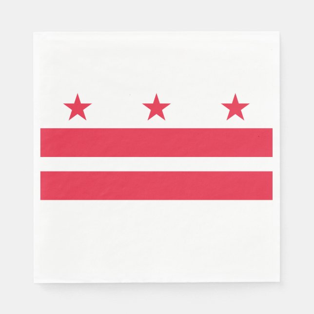 Staatsflagge der Washington DC Serviette (Vorderseite)