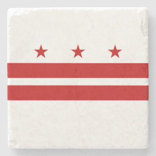 Staatsflagge der Washington DC Steinuntersetzer
