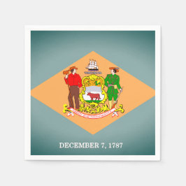 Staatsflagge des Delaware Paper Party Napkins Serviette