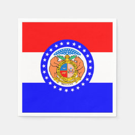Staatsflagge des Missouri Paper Party Napkins Serviette
